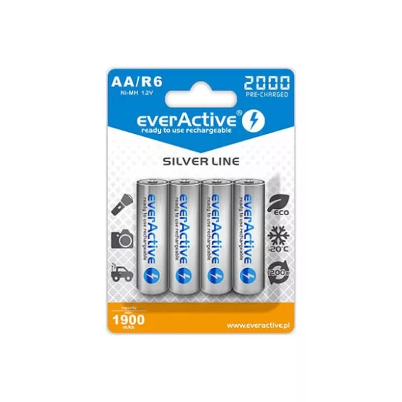 everActive AA 2000mAh Silver Line NiMH akkumulátor 4db/csomag (ár/csomag)