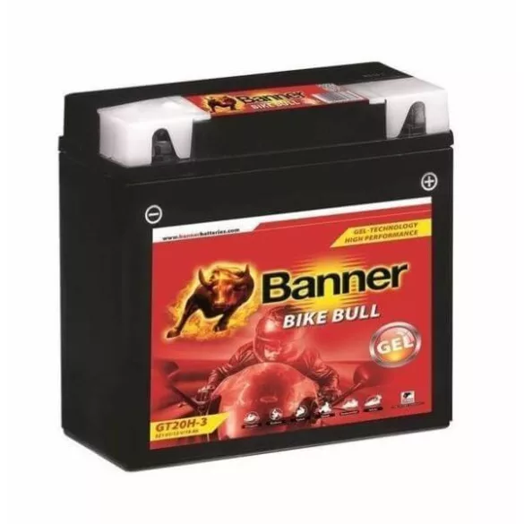 Banner 12V 18Ah 250A motorkerékpár akkumulátor GEL 52101 / BG12-19 JOBB+