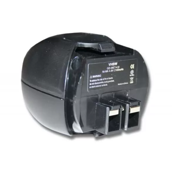 Metabo Powermaxx 4.8V NI-MH 2100mAh utángyártott akkumulátor - VHBW