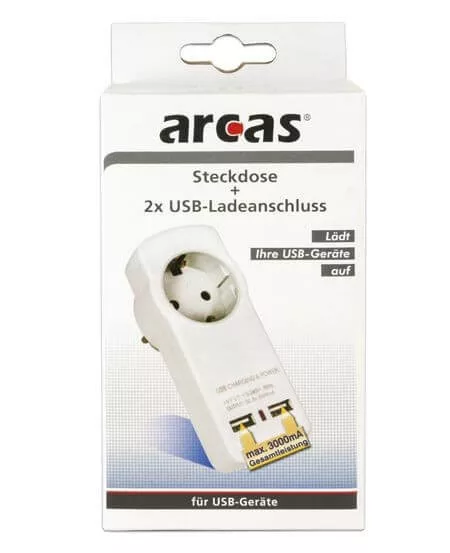 Arcas 3A USB fali adapter