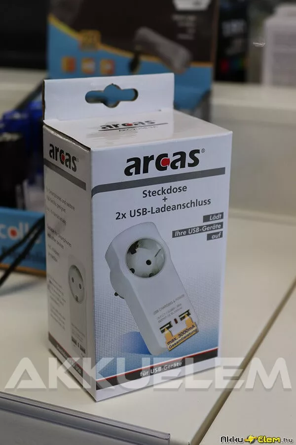 Arcas 3A USB fali adapter