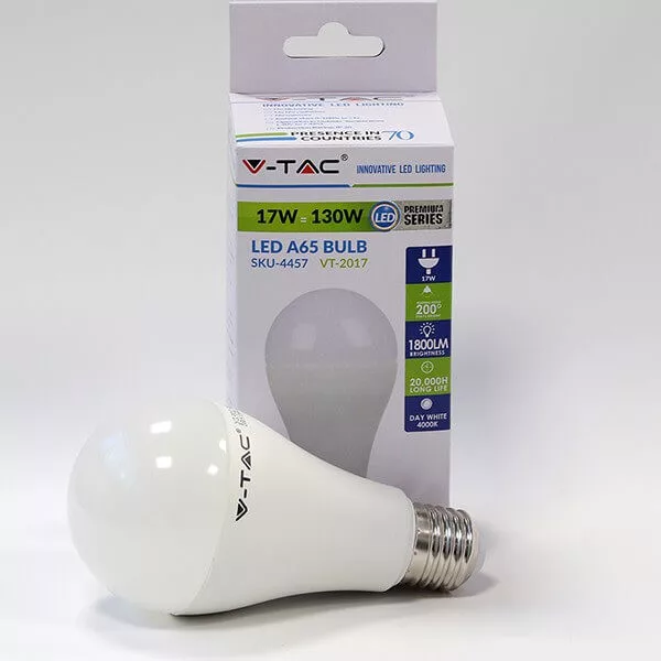 V-TAC E27 17W 1520lm 4000K LED-izzó