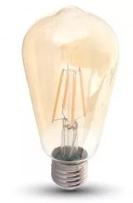 V-TAC E27 4W 350lm 2200K 300 ° Filament LED-izzó nagy körte búrás