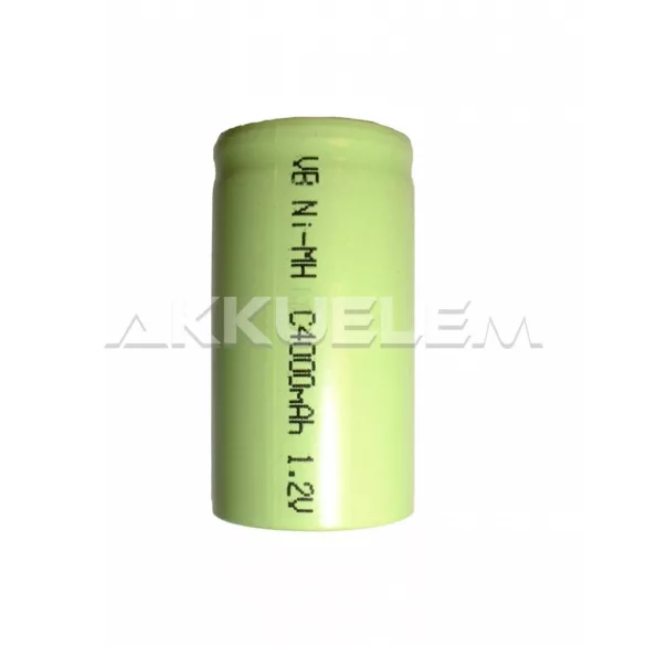4000mAh C Ni-MH 1,2V Ipari akkumulátor