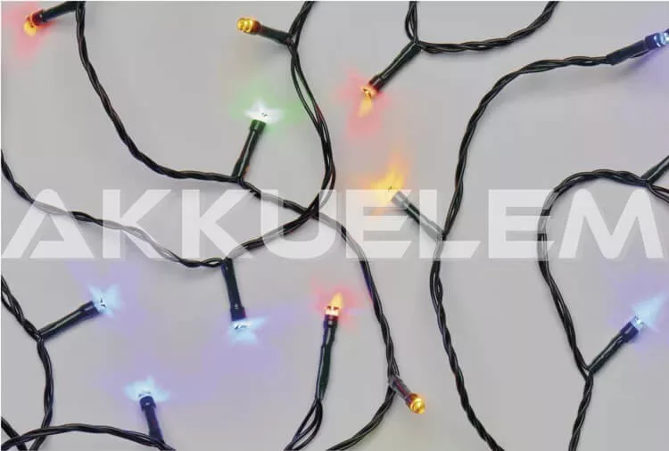 Karácsonyi fényfüzér 240LED 24m időzitős színes IP44 ZY0815T