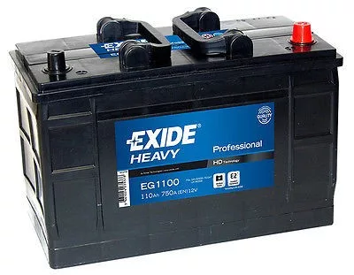 Exide HEAVY PRO EG1100 12V 110Ah autó akkumulátor JOBB+ Exide HEAVY PRO EG1100 12V 110Ah autó akkumulátor JOBB+