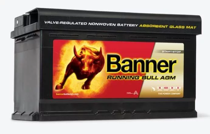 Banner Running Bull 12V 80Ah AGM 58001  Start-Stop akkumulátor JOBB+