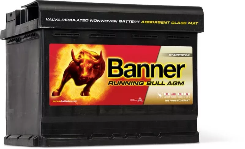 Banner Running Bull 12V 60Ah autó AGM 56001 Start-Stop akkumulátor JOBB+ Banner Running Bull 12V 60Ah autó AGM 56001 Start-Stop akkumulátor JOBB+