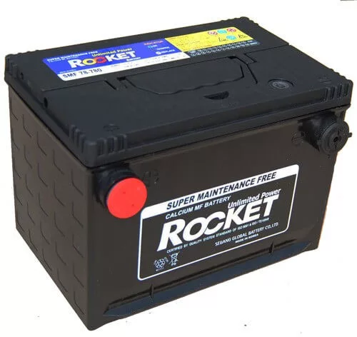 Rocket SMF 78-780 74Ah 12V autó akkumulátor USA oldalcsavaros