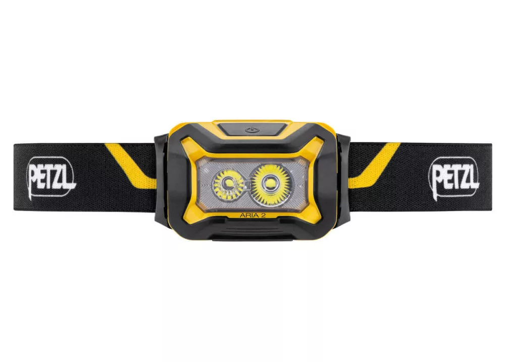 PETZL ARIA 2 SÁRGA/FEKETE fejlámpa 3*LR03 450lum