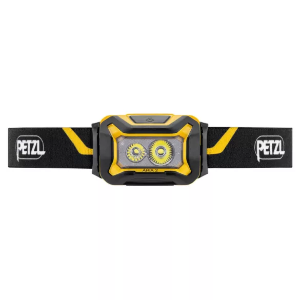 PETZL ARIA 2 SÁRGA/FEKETE fejlámpa 3*LR03 450lum