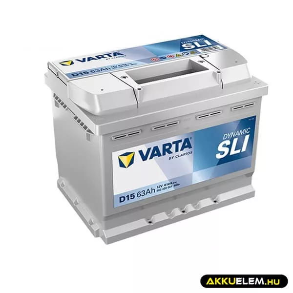 VARTA 12V 63Ah 610A D15 Dynamic autó akkumulátor JOBB+ 563400 VARTA 12V 63Ah 610A D15 Dynamic autó akkumulátor JOBB+ 563400