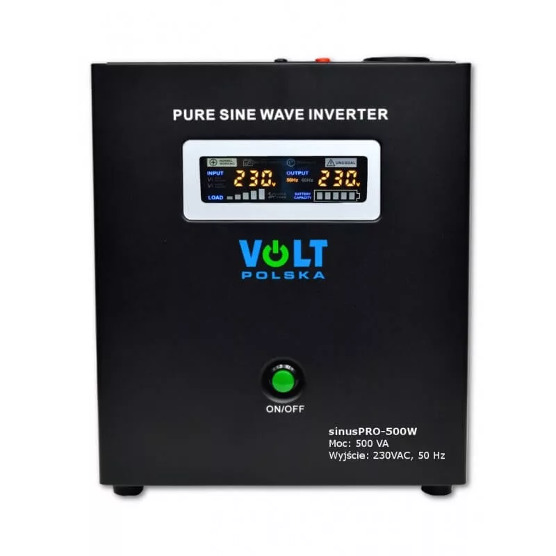 VOLT Polska SinusPRO 500W 300W/max.500VA 12V inverter/szünetm. tápegység VOLT Polska SinusPRO 500W 300W/max.500VA 12V inverter/szünetm. tápegység