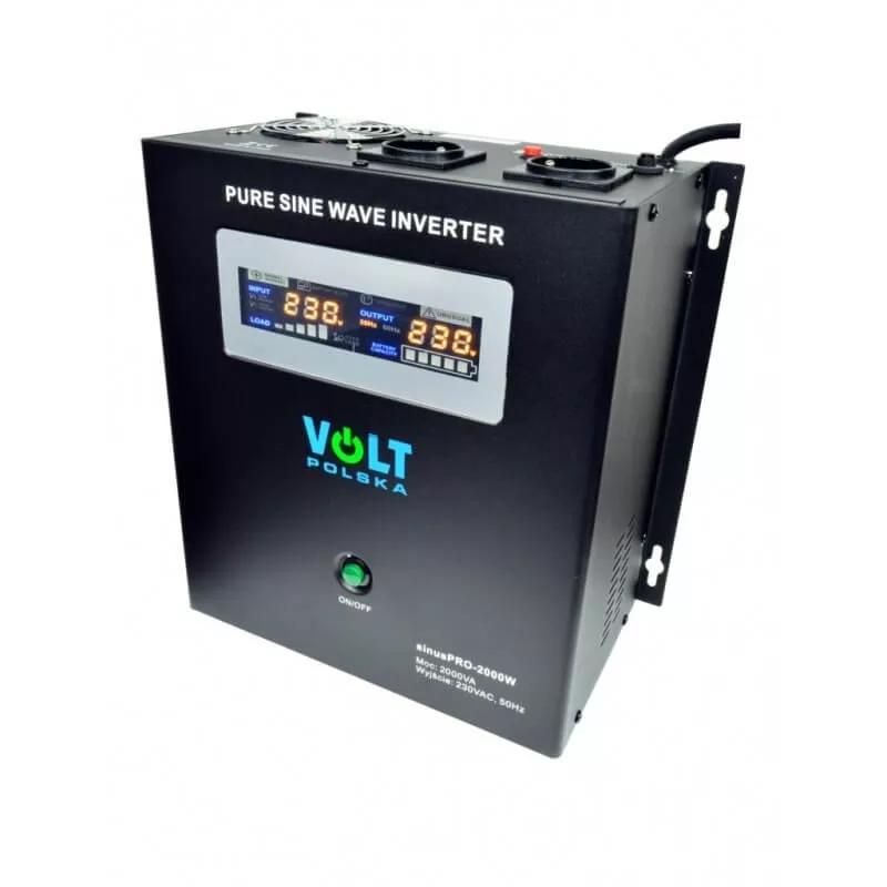 VOLT Polska SinusPRO 2000W (1400W/max.2000VA) 24V inverter/szünetm. tápegység VOLT Polska SinusPRO 2000W (1400W/max.2000VA) 24V inverter/szünetm. tápegység