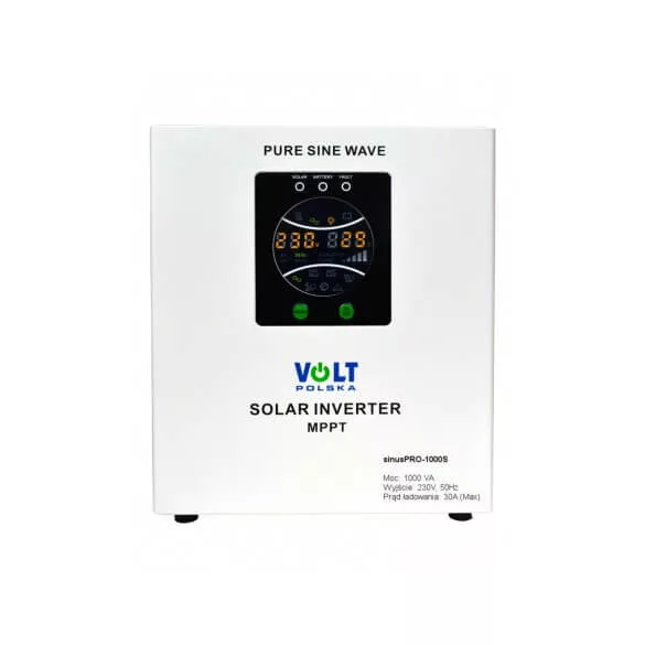 VOLT Polska SinusPRO 1000S 700W 12V szolár inverter/szünetm. tápegység