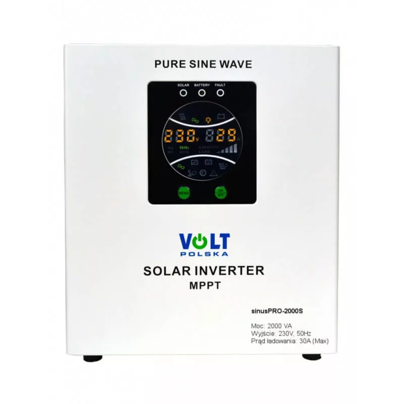VOLT Polska SinusPRO 2000S 1400W/max.2000VA 24V szolár inverter/szünetm. tápegység VOLT Polska SinusPRO 2000S 1400W/max.2000VA 24V szolár inverter/szünetm. tápegység