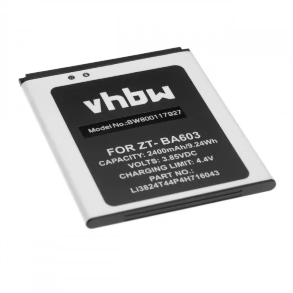 ZTE Blade A520, A603 2400mAh utángyártott akkumulátor - VHBW