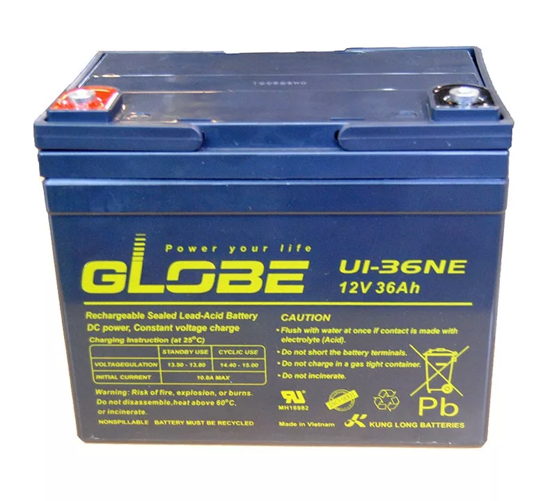 Globe 12V 36AH ciklikus akkumulátor U1-36NE Globe 12V 36AH ciklikus akkumulátor U1-36NE