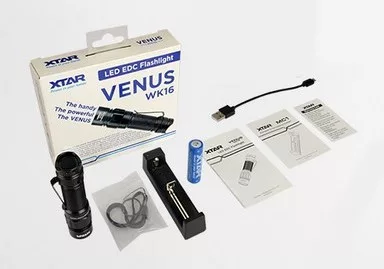 Kézilámpa szett XTAR Venus WK16 550lm akkuval, töltővel Kézilámpa szett XTAR Venus WK16 550lm akkuval, töltővel