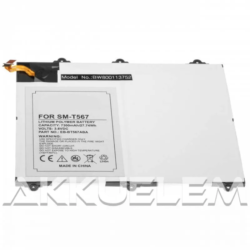 Samsung Galaxy Tab E 9.6/ EB-BT567 6000mAh utángyártott tablet akkumulátor