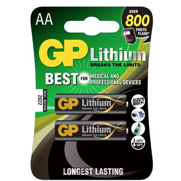 GP FR6 AA 1.5V líthium elem GP FR6 AA 1.5V líthium elem