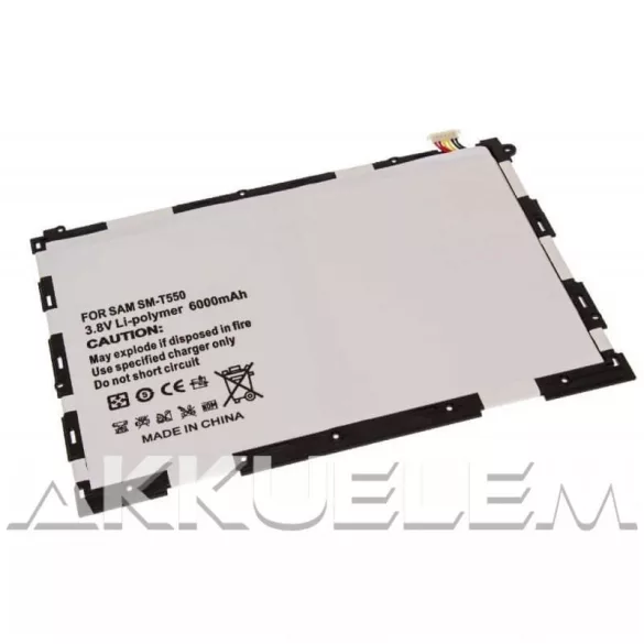 Samsung Galaxy Tab A 9.7 SM-T550 3,8V 6000mAh utángyártott tablet akkumulátor - VHBW