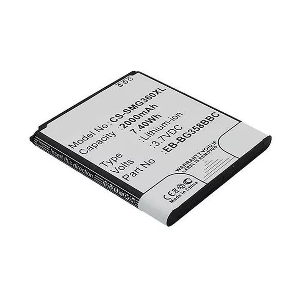 SAMSUNG EB-BG358BBE 3,8V 2000mAh utángyártott mobiltelefon akkumulátor - VHBW