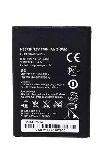 Huawei HB5F2H 3,7V 1700mAh utángyártott mobiltelefon akkumulátor