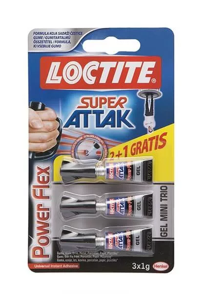 Loctite SuperAttak 3x1g pillanatragasztó