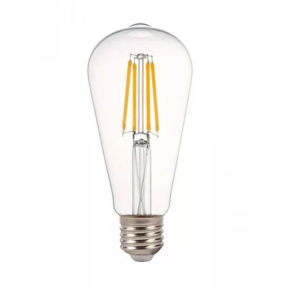 V-TAC E27 4W 490lm 2700K 300 ° Filament LED-izzó nagy körte búrás