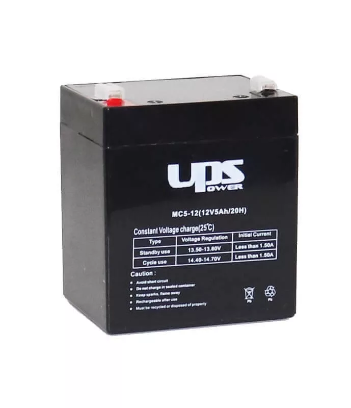 UPS Power 12V 5Ah zselés akkumulátor (MC5-12) UPS Power 12V 5Ah zselés akkumulátor (MC5-12)