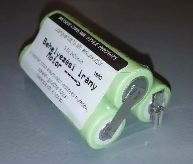 AF. Hajvágó, Moser Chrome pakk 3,6V 2,4A