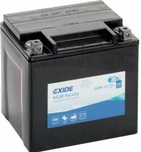 Exide 12V 30Ah 430A AGM12-31 motorkerékpár akkumulátor JOBB+