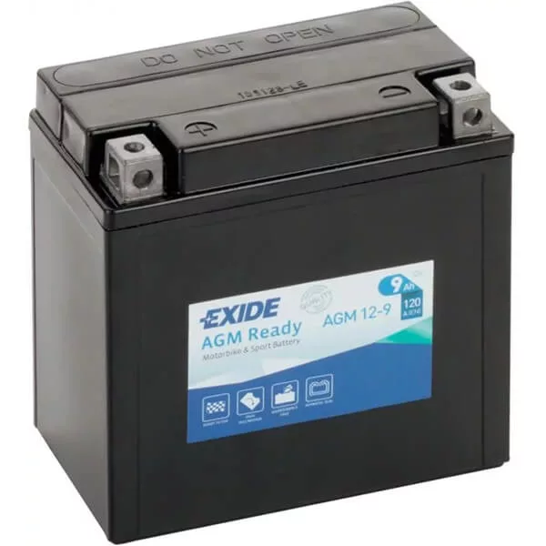 Exide 12V 9Ah 120A AGM12-9 motorkerékpár akkumulátor BAL+ Exide 12V 9Ah 120A AGM12-9 motorkerékpár akkumulátor BAL+