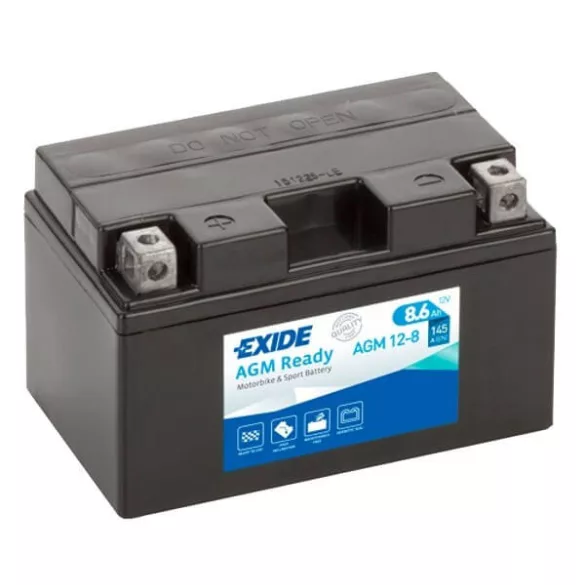 Exide 12V 8Ah 145A AGM 12-8 motorkerékpár akkumulátor BAL+