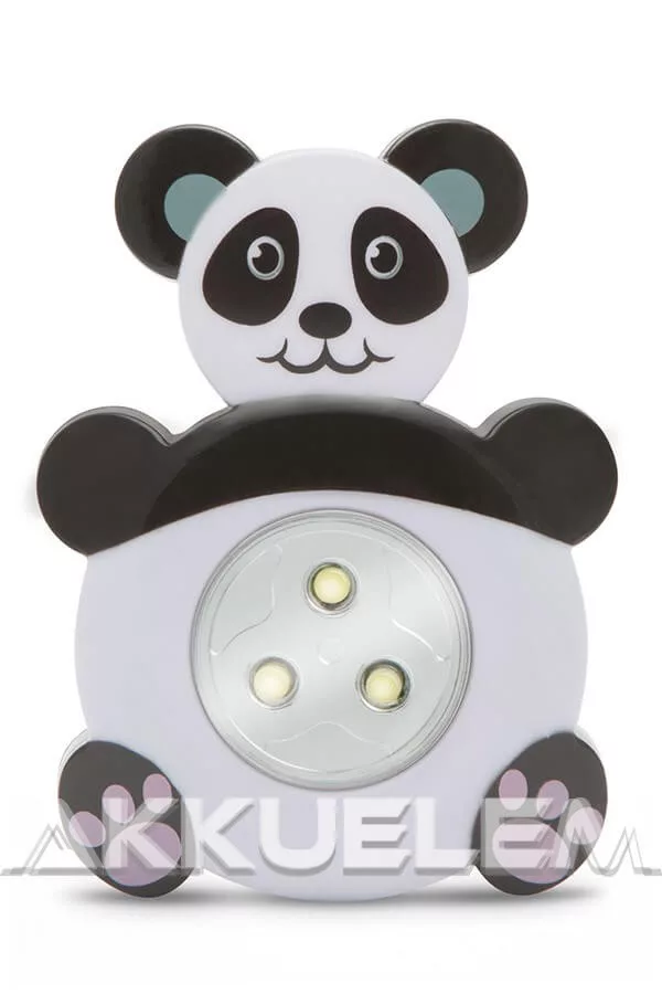 Gyermek éjjelifény lámpa PANDA figurás, nyomógombos
