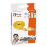 USB-microUSB kábel USB2.0 SÁRGA színű, 1 m