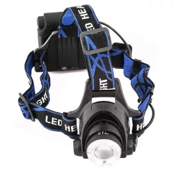 Lámpa Entac 5W Zoom alu fókusz FEJ 600lm 4xAA