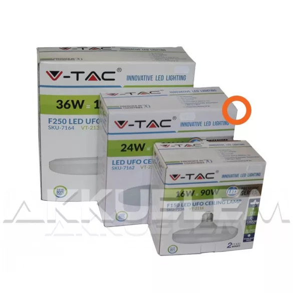 V-TAC E27 24W 2610lm 4000K 120 ° UFO LED-izzó