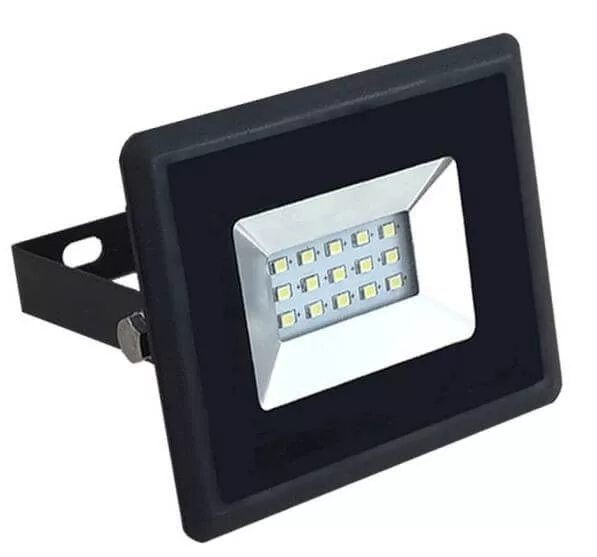 V-TAC "E-széria" 10W 850lm 4000K LED-reflektor fekete színű