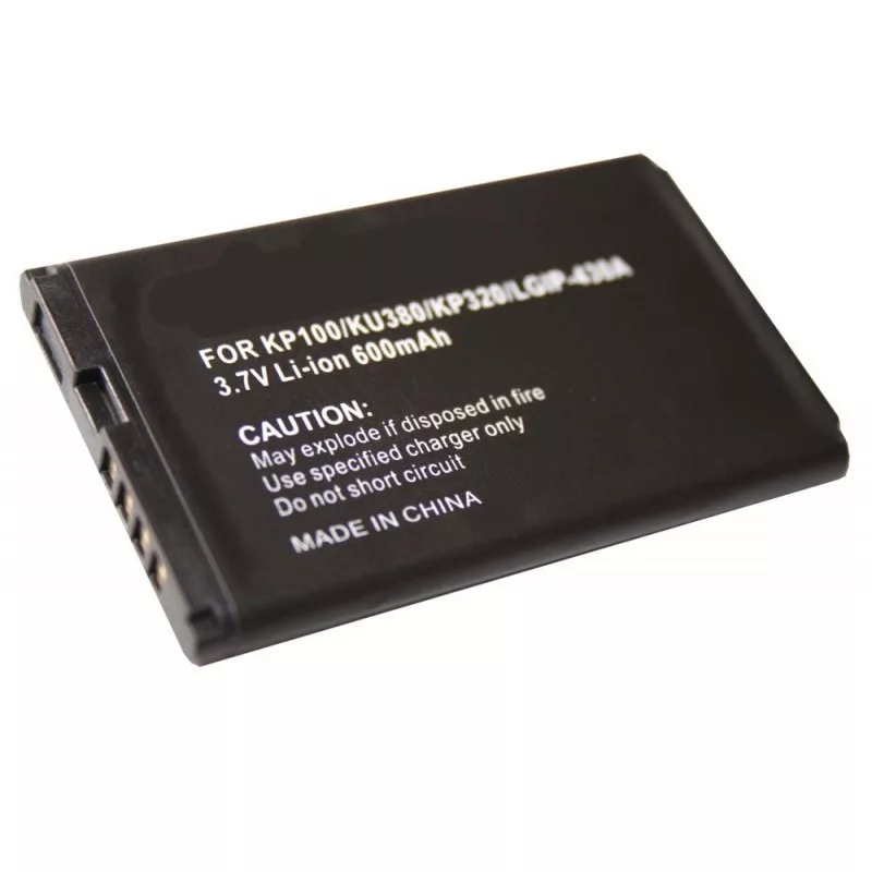 Utángyártott LG IP-430A KG120 mobiltelefon akku 3,7V 600mAh Utángyártott LG IP-430A KG120 mobiltelefon akku 3,7V 600mAh