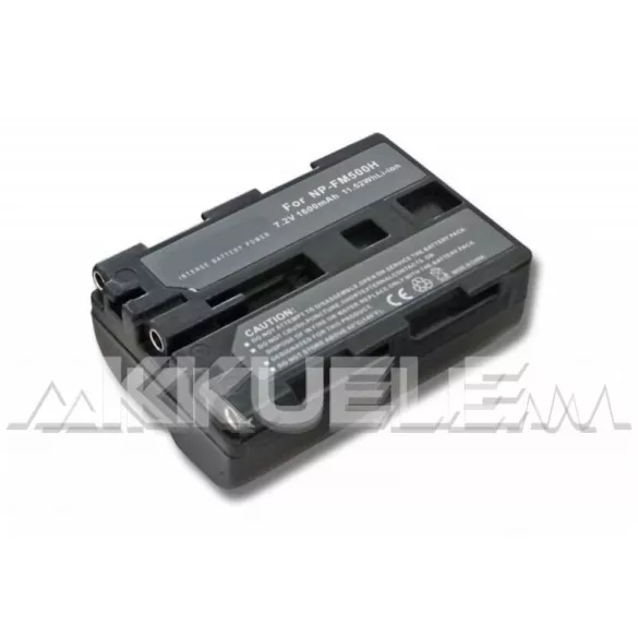 Sony NP-FM500H 10,8Wh 7,2V 1900mAh utángyártott kamera akkumulátor - VHBW