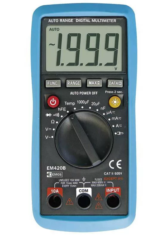 Digitális multiméter 0,2-600V 200µ-10A EM420B M0420 Digitális multiméter 0,2-600V 200µ-10A EM420B M0420