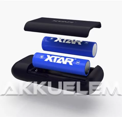Akkutöltő-powerbank XTAR PB2 2A | Li-ion 18650 akkukhoz