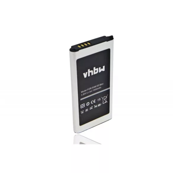Samsung Galaxy S5 Mini 1900mAh utángyártott akkumulátor - VHBW