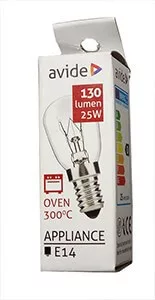 Avide 25W 230V 130lm sütő izzó E14, 300°C-ig