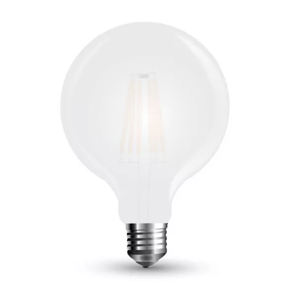 V-TAC E27 10W 800lm 2700K 300 ° Filament LED-izzó opál nagy gömb