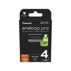 Eneloop PRO AAA 930mAh NiMh akkumulátor 4db (ár/db) fekete