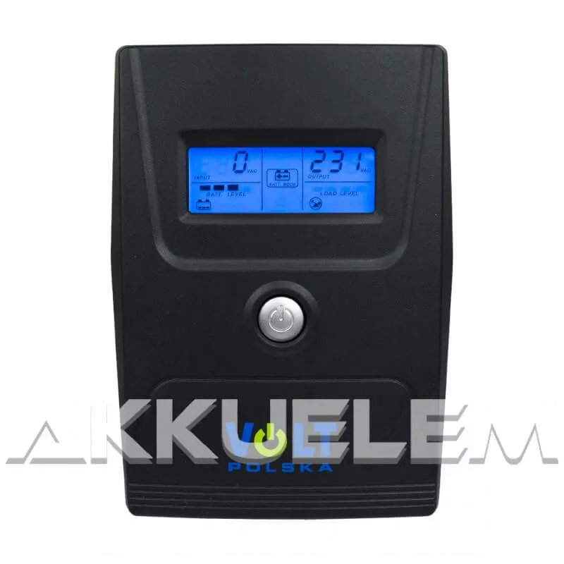 VOLT Polska 800VA/480W trapéz szünetmentes tápegység 1x9Ah