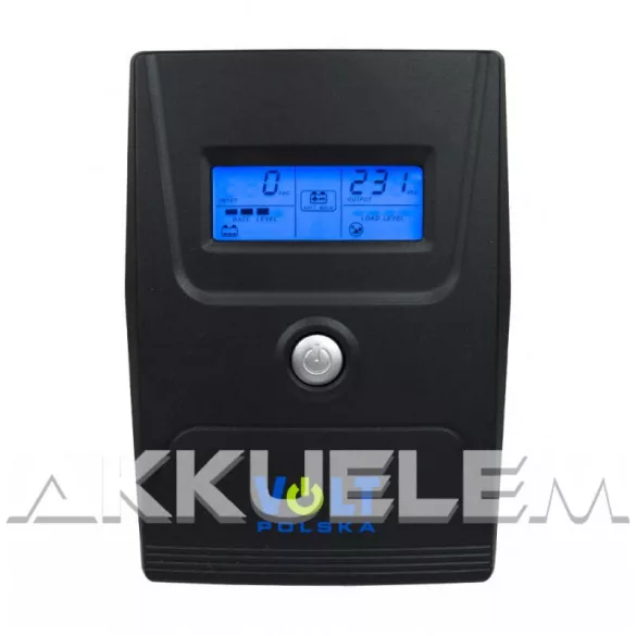 VOLT Polska 800VA/480W trapéz szünetmentes tápegység 1x9Ah